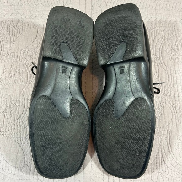 Tolo Men's 9M Leather Oxford Shoes Made in Italy Black - Picture 8 of 11